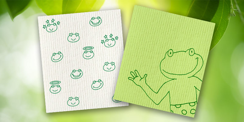 Frosch Schwammtücher (2er Set)